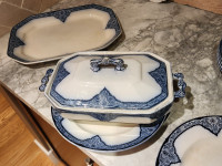 ntique Flow Blue China Made in England