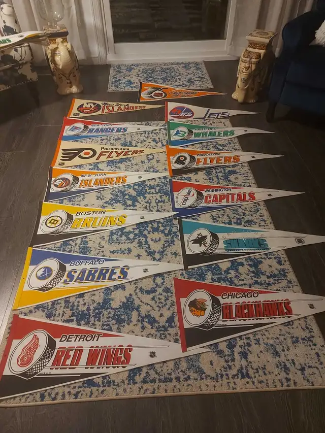 NHL pennants 25$each  in Arts & Collectibles in Calgary - Image 6