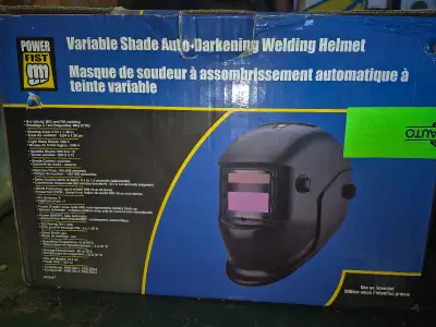 Welding helmet, actually a Mastercraft helmet not Powerfist, shade 10 $30 Drill bits-all for $15 2 e...