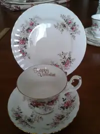 Royal Albert Lavender Rose "Valentine" Teacup & Dessert Plate