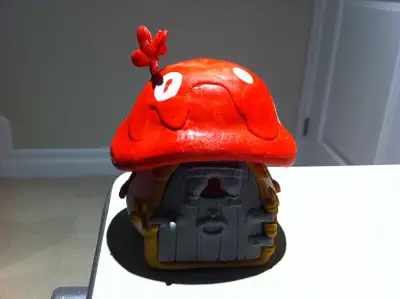 Made in West Germany in 1978 by Schleich. It is a very old small house (or cottage) and has red roof...