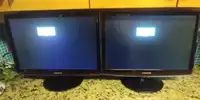 2x Samsung Syncmaster T220 22 Inch Computer Monitors 2ms