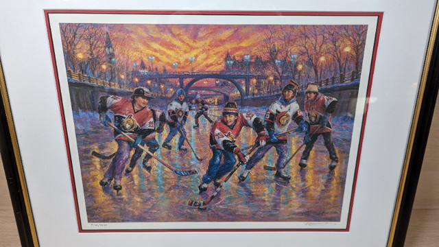 Ottawa Senators Canal Hockey Print Signed / Elena Khomoutova in Arts & Collectibles in Ottawa - Image 2