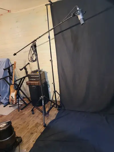 Spirt Studio Microphone and Boom Stand On Wheels, View more