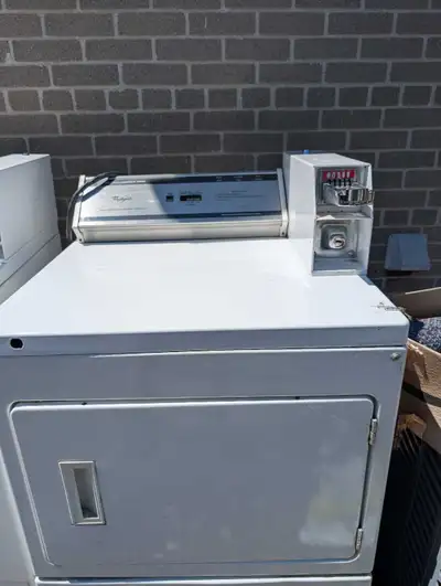 Whirlpool Coin operated washer and dryer, View more
