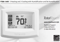 Carrier TotalLine P286-1400 Digital Thermostat 3H/2C +Humidifier