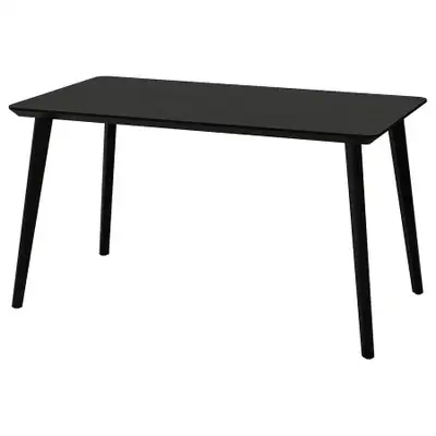 IKEA Lisabo Black Dining Table - 140cm x 78cm, View more