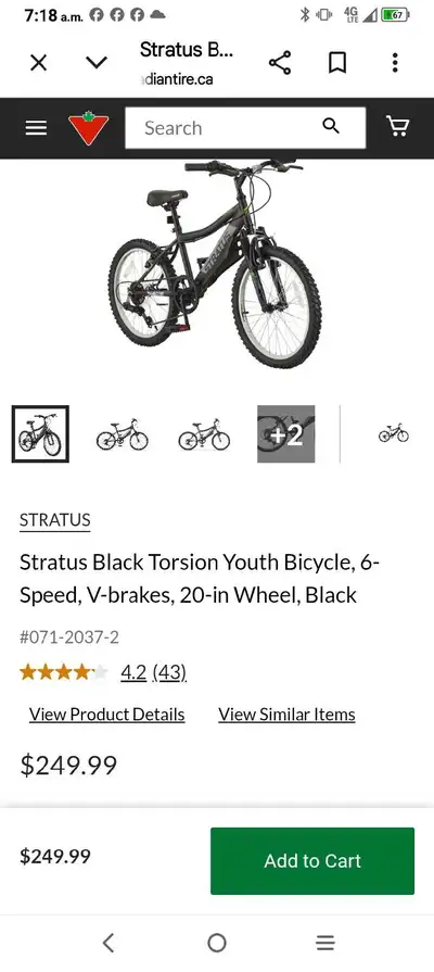 Stratus Torsion Youth Bicycle, View more