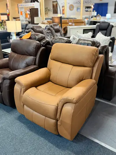 genuine leather power recliner , View more