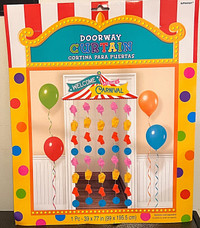 Brand new amscan Carnival party doorway curtain 