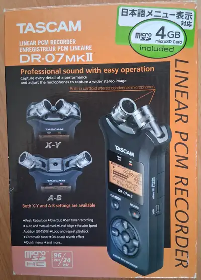 Tascam DR-07 MKII Professional Recording Device, View more