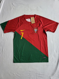 Portugal World Cup 2022 Home Soccer Jersey, Ronaldo 7