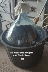 55L Glass Wine Demijohn