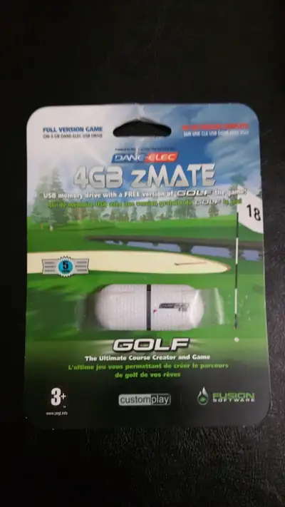 USB memory drive with game of GOLF, 2 new golf balls, View more