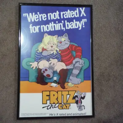 Fritz the cat mini movie poster..11 x 17, View more