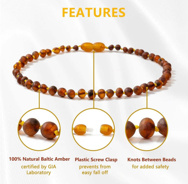 New Cici’s Story Baltic Amber Teething Necklace  in Other in Oshawa / Durham Region - Image 2