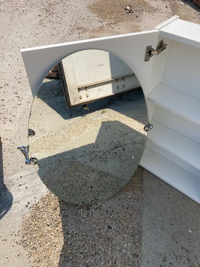 IKEA Cabinets & Oval Mirror in Storage & Organization in St. Albert - Image 6