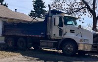 Dump truck available with driver