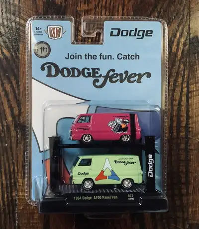 M2 Machines Auto Lift 1964 Dodge A100 Panel Van 2 Pack, View more