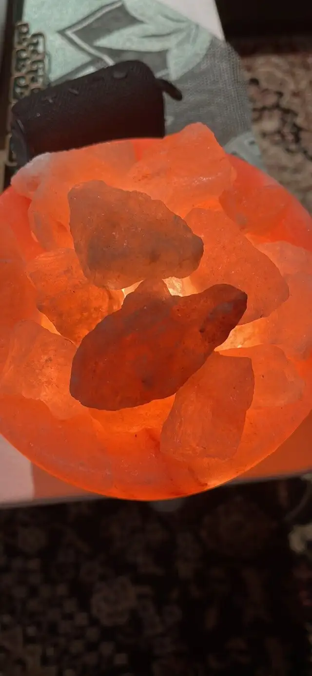 Himalayan Salt Lamp Bowl, Dimmer Cord and Classic Wood Base  in Home Décor & Accents in Mississauga / Peel Region - Image 3