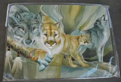 Mousepad, wolves mouse pad, wolf mouse-pad, cougar, puma,big cat, View more