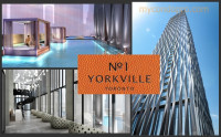 Downtown Luxury 1 Bedroom + Den at 1 YORKVILLE *Steps to subway