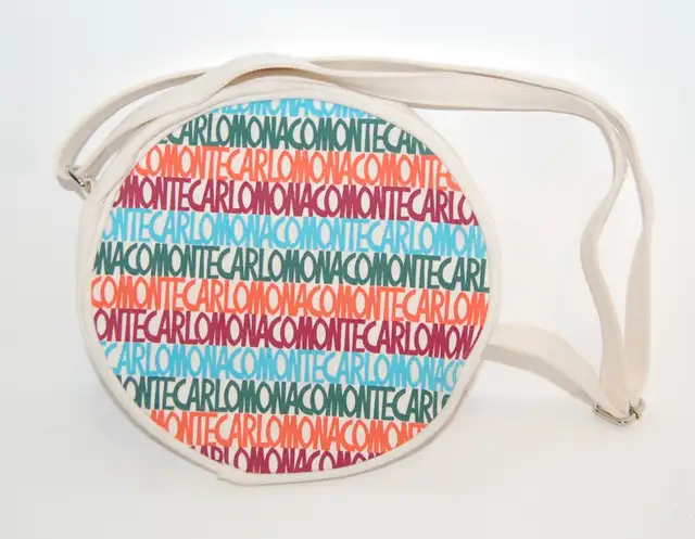 ✅ MONACO Monte Carlo Round Canvas Handbag628632647752981212