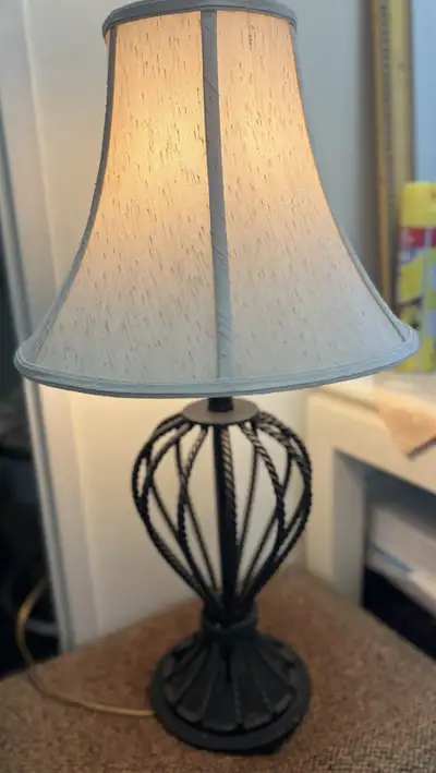 Table Lamp with Woven Base, View more