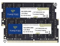 Timetec Hynix IC Apple Memory 32GB Kit (2x16GB) DDR4 2666MHz PC4