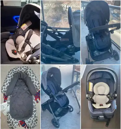 Graco SnugRide 35 LX infant car seat and FastAction Fold Click Connect stroller. Good used condition...