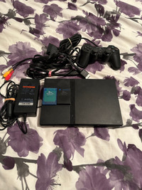 PlayStation 2 Console Slim w/ 2 Memory Cards