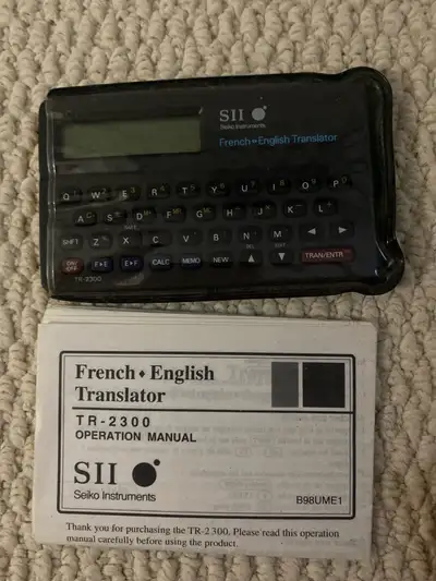 Seiko Instruments French-English Translator TR-2300, View more