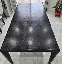 Wooden Table (Leather Finish)