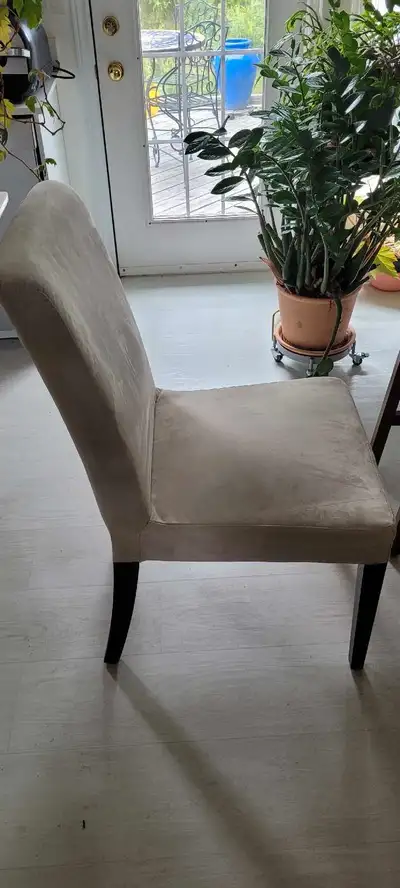 Six IKEA Henriksdal Plush Dining Chairs in new condition, View more