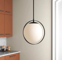 Light fixture - single globe pendant