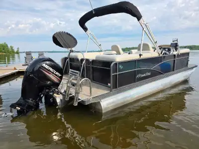 Thinking about selling this awesome 2019 MANITOU tritoon with 150 hp MERCURY four stroke. The model...