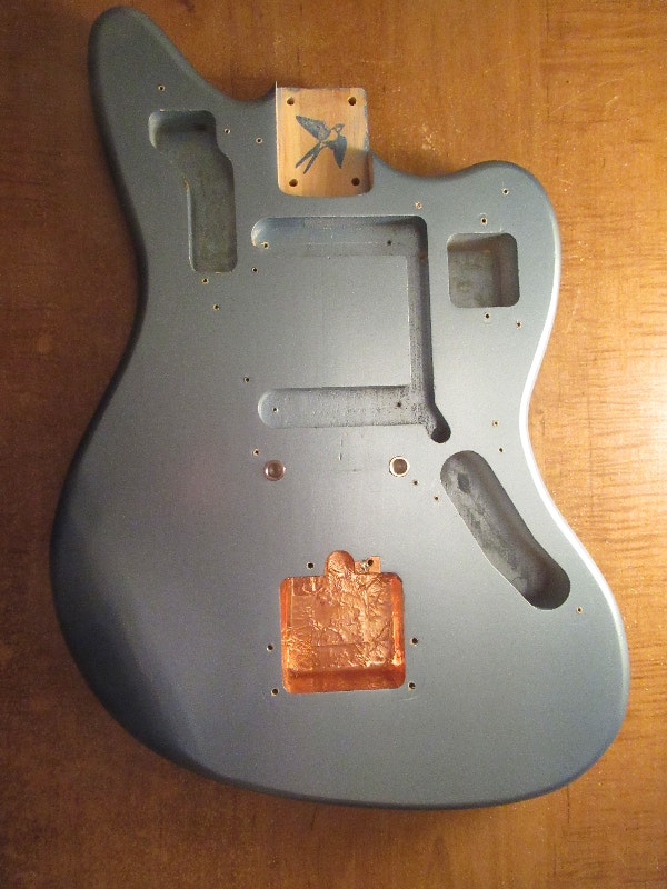 Fender Jaguar Guitar Body Nitro Pelham Blue Metallic Finish Guitars