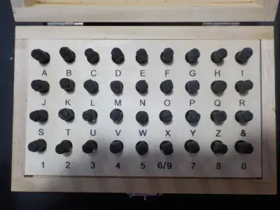 Pittsburg Metal Stamping Letters and Numbers Set, View more