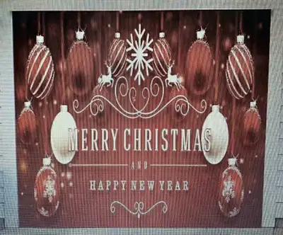 New large Christmas mural for wall / garage door, View more