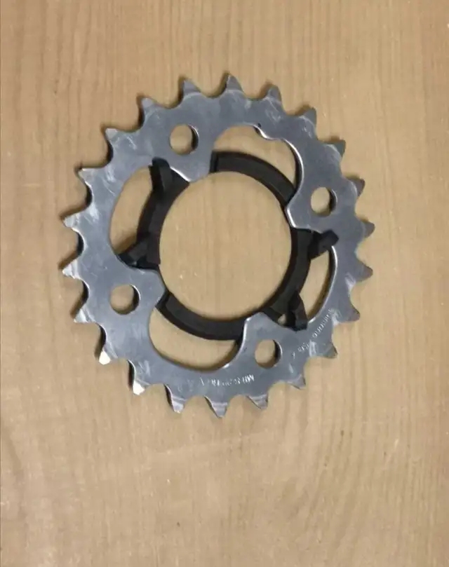 22 Tooth Bicycle Chainring Front Cog Gear ~ Shimano in Frames & Parts in Calgary - Image 4