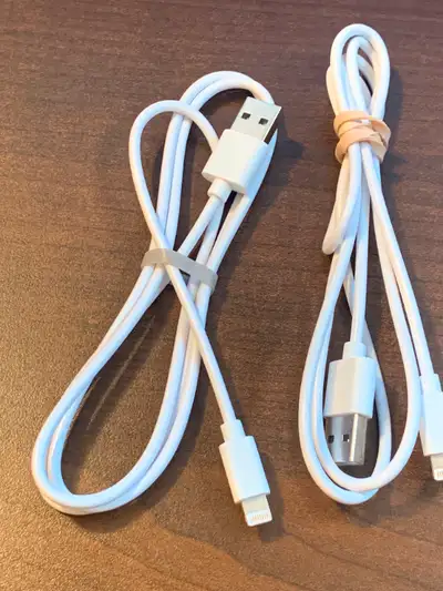 Apple or 8 Pin to USB cables or cords. Charge of transfer data., View more