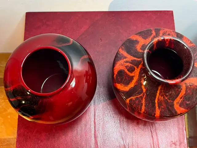 Royal Doulton Archives Burslem Artwork Flambé Vases62863258137218122