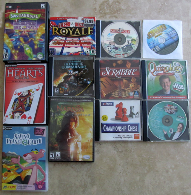 PC games, PC games, chess, Star Wars, LOT of 12, Arcade games in PC Games in Markham / York Region