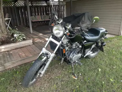 1984 v30 honda magna 500cc customized with lowering kit, round headlight, small blinkers, heatwraped...
