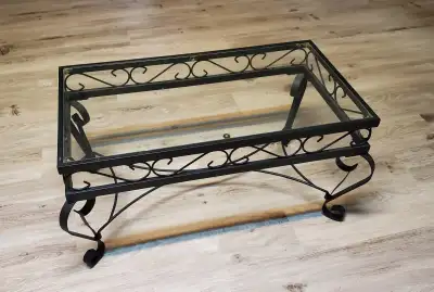 Cast iron coffee table, View more