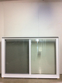 10119CP Fenêtre Coulissante PVC Blanc 2 sect 2 ouvr 69 x 49