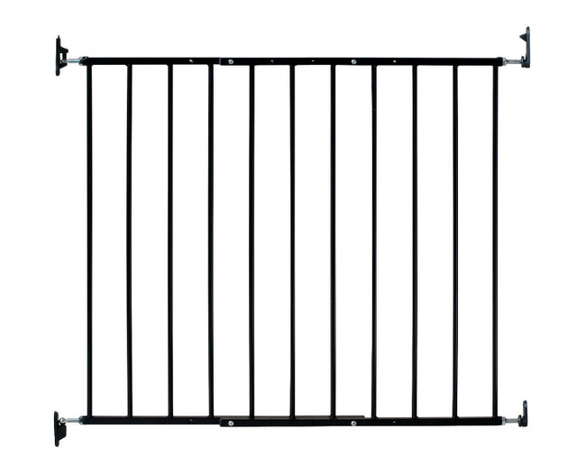 Black metal swing gate suitable for top of stairs in Gates, Monitors & Safety in Ottawa - Image 4