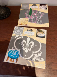 Two brand new deco art stencils price is for both