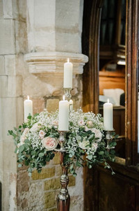 Large Silver Candelabra • 5 candles • Wedding • Bride Oshawa / Durham Region Toronto (GTA) Preview