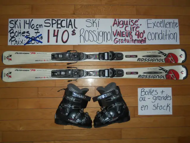 Ensembles kits ski alpin et twin tip 140 144 146 cm in Ski in Drummondville - Image 4